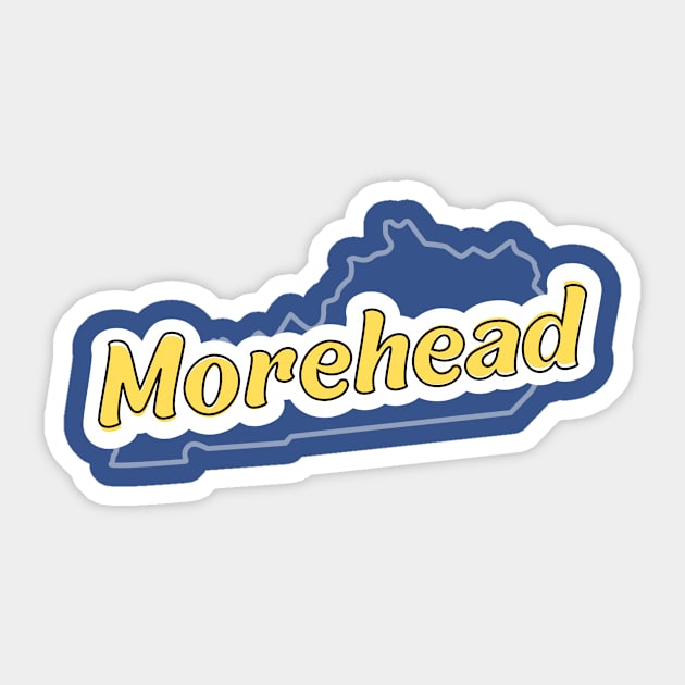 Morehead 1 Sticker by LeftHandedTees